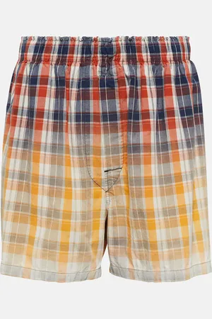 Maison Margiela Short en coton à carreaux