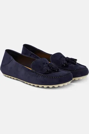 Loro Piana Mocassins Dot Sole en daim