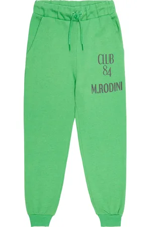 Mini Rodini Pantalon de survêtement en coton à logo