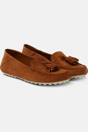 Loro Piana Mocassins Dot Sole en daim