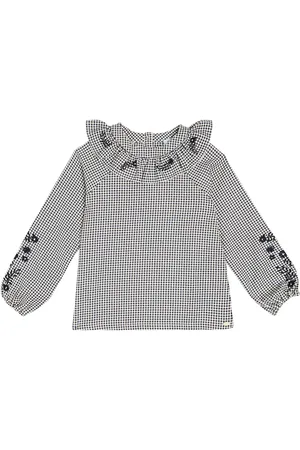 Tartine Et Chocolat Blouse brodée à carreaux