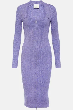 Isabel Marant Robe midi Zael en laine mélangée