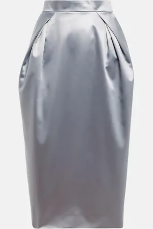 Maison Margiela Jupe midi en satin