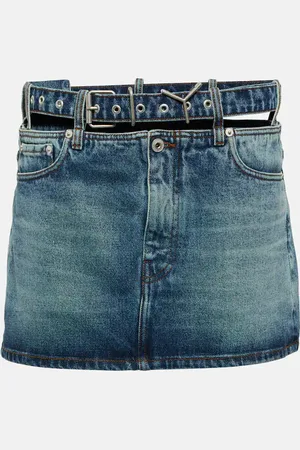 Y / PROJECT Mini-jupe Y Belt en jean
