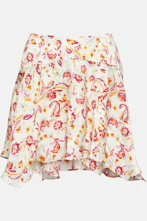 Isabel Marant Mini-jupe Perrine en soie mélangée