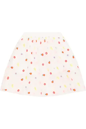 Stella McCartney Jupe brodée en tulle à fleurs