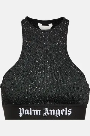 Palm Angels Brassière imprimée à logo