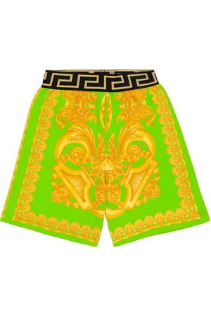 VERSACE Short Barocco imprimé en coton