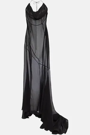 Alessandra Rich Robe longue en soie