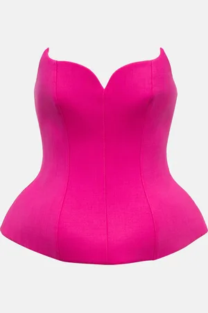 GIUSEPPE DI MORABITO Top bustier en laine mélangée