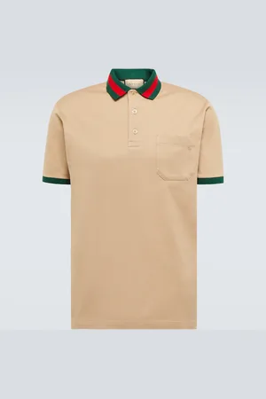 Gucci Polo en piqué de coton mélangé