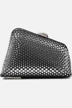 The Attico Pochette Midnight Mini à ornements