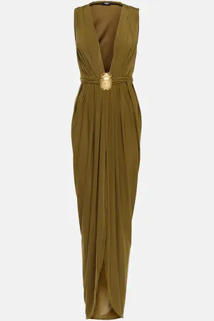 Balmain Robe longue à ornements