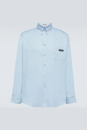 Miu Miu Chemise en coton à logo