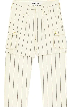 Mini Rodini Pantalon cargo en coton rayé