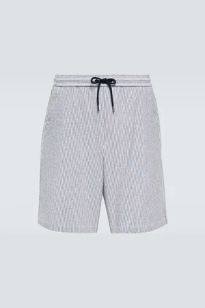 Giorgio Armani Short rayé en coton mélangé