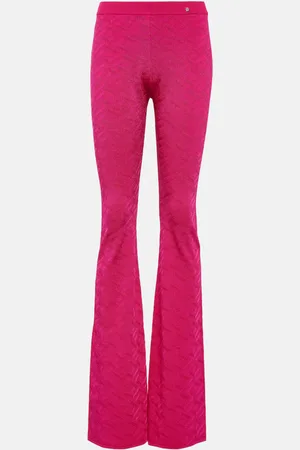 VERSACE Pantalon évasé La Greca à taille haute