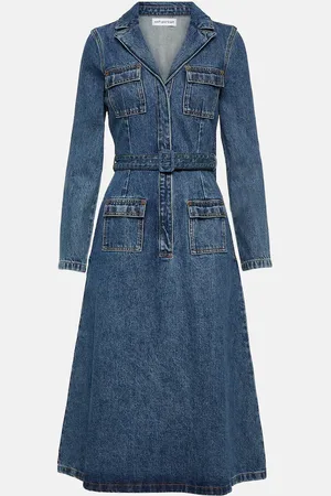 Self-Portrait Robe midi en jean