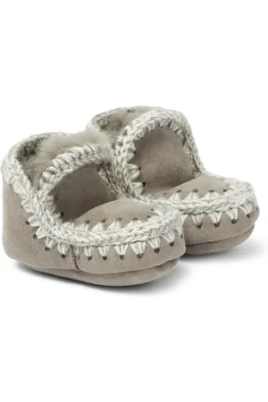 Mou Bébé – Bottillons en daim et shearling