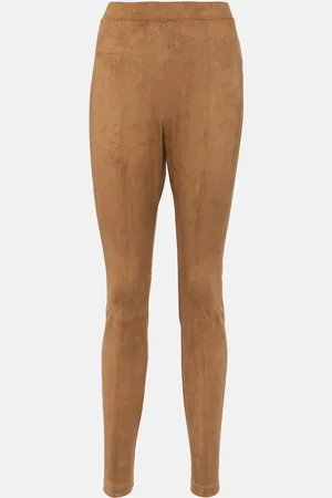 Max Mara Pantalon slim Leisure Ebe en daim synthétique
