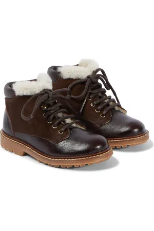 BONPOINT Bottes Danton en cuir et daim