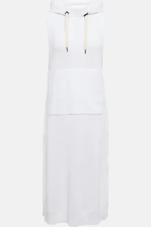 Brunello Cucinelli Robe midi en coton