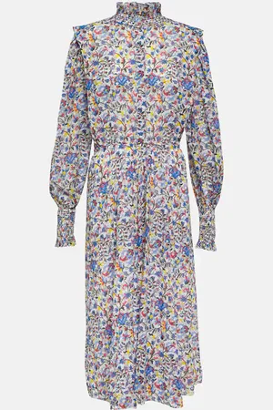 Marant Etoile Robe midi Galoa en coton à fleurs
