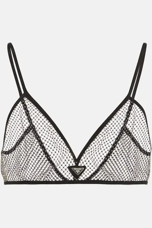 Prada Brassière à logo et ornements