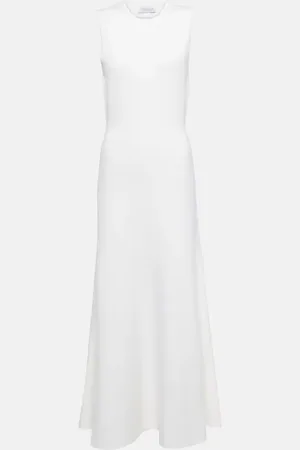 GABRIELA HEARST Robe longue en laine, cachemire et soie