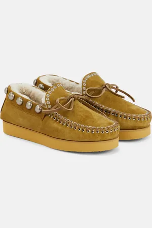 Isabel Marant Mocassins Forley en daim et shearling
