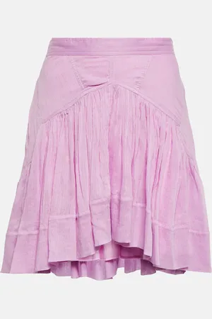 Isabel Marant Mini-jupe Kadavu en coton et soie