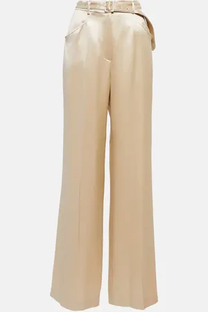 GABRIELA HEARST Pantalon à taille haute en soie