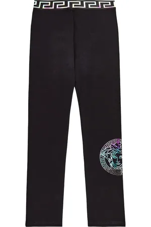 VERSACE Legging Medusa Greca en coton mélangé