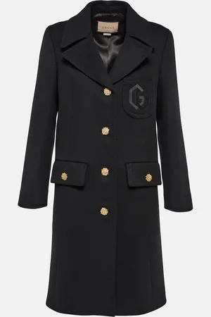 Gucci Manteau Double G brodé en laine