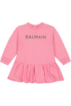Balmain Bébé – Robe sweat-shirt en coton