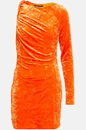 VERSACE Robe asymétrique en velours