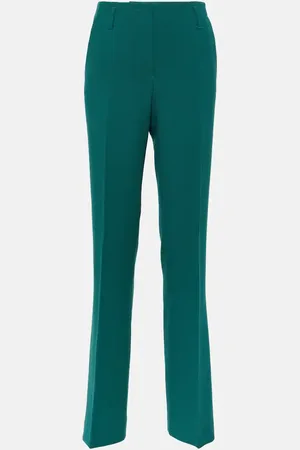 DRIES VAN NOTEN Pantalon droit à taille haute en laine