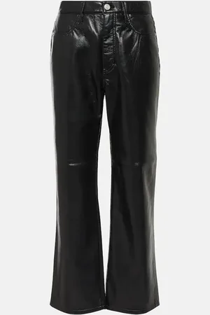 Frame Pantalon Le Jane en cuir mélangé
