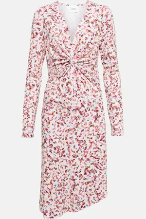Marant Etoile Robe midi imprimée Jadiya