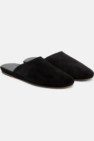 The Row Mules Franco en daim