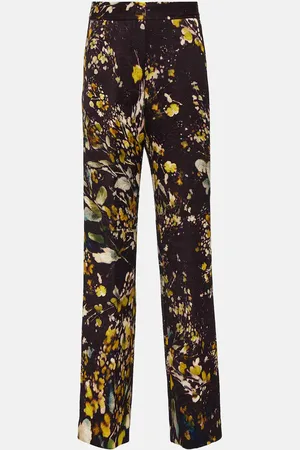 DRIES VAN NOTEN Pantalon droit à taille haute