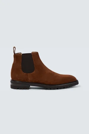 Manolo Blahnik Bottines Chelsea Brompton en daim
