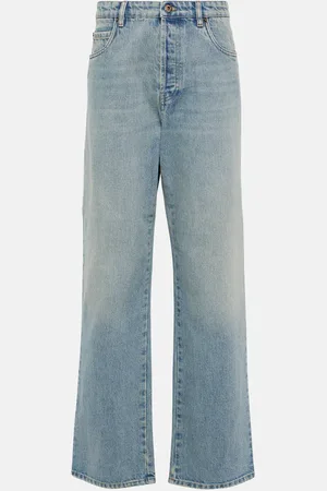 Miu Miu Jean ample à taille mi-haute