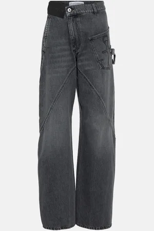 J.W.Anderson Jean droit Twisted à taille haute