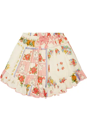 ZIMMERMANN Jupe Clover Flip en coton