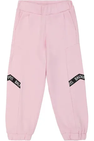 Balmain Pantalon de survêtement en coton à logo