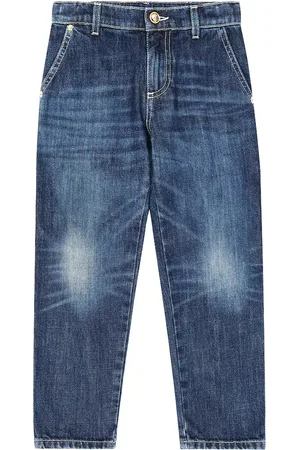 VERSACE Jean droit à logo