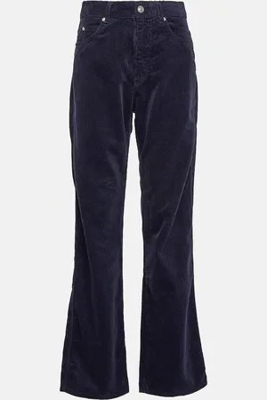 Marant Etoile Pantalon droit Rwan en coton et lin