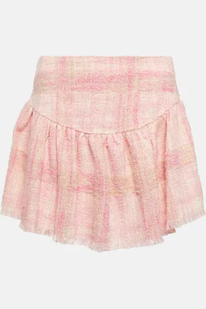 LOVESHACKFANCY Mini-jupe Lively en tweed de laine mélangée
