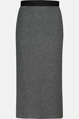 Moncler Jupe midi en laine et cachemire